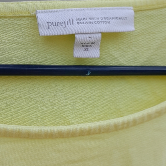 Pure JILL Yellow Short Sleeve XL Tee GUC - Picture 2 of 4